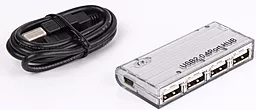 USB хаб Viewcon VE099 4 Ports USB2.0 White - миниатюра 2