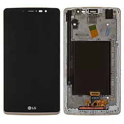 Дисплей LG G4 Stylus (H540, H542, H630, H630D, H631, H635, MS631, LS770) с тачскрином и рамкой, Gold - фото Дисплей LG G4 Stylus (H540, H542, H630, H630D, H631, H635, MS631, LS770) с тачскрином и рамкой, Gold
