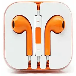 Наушники Apple EarPods HC Orange - фото Наушники Apple EarPods HC Orange