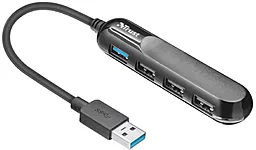 Мультипортовый USB-A хаб (концентратор) Trust USB HUB Aiva 4 Port 3xUSB 2.0, 1xUSB 3.1 Black (22260)