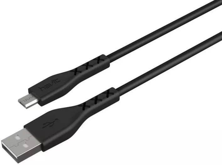 Кабель Havit HV-H67 USB-A - micro USB 12w 2.4a 1.8м cable Black - фото 4