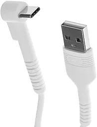 USB Кабель XO NB100 USB Type-C L-Type Cable White