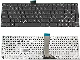 Клавіатура для ноутбуку Asus X502, X551, X553, X555, S500, TP550 без рамки з кріпленням Original чорна
