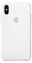 Чехол Apple Silicone Case PB для Apple iPhone XS Max White