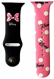 Ремінець Silicone Disney для Apple Watch 42mm/44mm/45mm/49mm Minnie Mouse BOW Pink