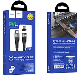 Кабель Hoco U99 Vortex Magnetic USB Type-C - Lightning 20w 3a 1.2м PD сable Black - миниатюра 5 Кабель Hoco U99 Vortex Magnetic USB Type-C - Lightning 20w 3a 1.2м PD сable Black - миниатюра 5