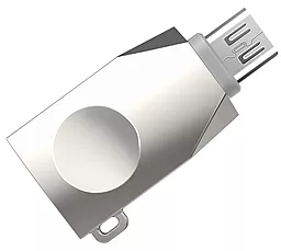 OTG-переходник Hoco UA10 micro USB Pearl Nickel