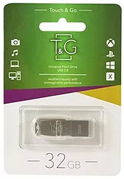 Флешка T&G Metal Series 32GB USB 2.0 (TG100-32G) Silver