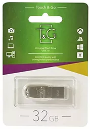 Флешка T&G Metal Series 32GB USB 2.0 (TG100-32G) Silver - фото Флешка T&G Metal Series 32GB USB 2.0 (TG100-32G) Silver