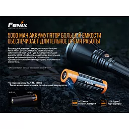 Ліхтарик акумуляторний Fenix HT18 (1x21700) - мініатюра 7 Ліхтарик акумуляторний Fenix HT18 (1x21700) - мініатюра 7