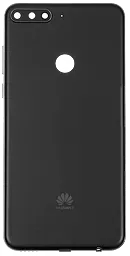 Задняя крышка корпуса Huawei Y7 2018 со стеклом камеры Original Black