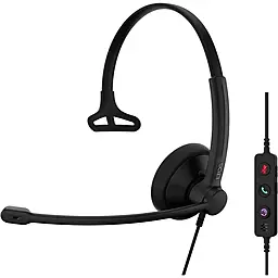 Навушники Epos Impact 100 MS Mono USB-C+A Black (1001419) - фото Навушники Epos Impact 100 MS Mono USB-C+A Black (1001419)