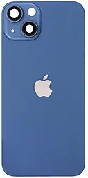 Задняя крышка корпуса Apple iPhone 13 со стеклом камеры Blue - фото Задняя крышка корпуса Apple iPhone 13 со стеклом камеры Blue