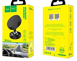Автодержатель магнитный Hoco CA36 Plus Dashboard Metal Magnetic Black - миниатюра 3