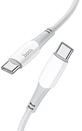 Кабель Hoco X70 Ferry USB Type-C - Type-C 60w 3a 1м PD cable White - мініатюра 2 Кабель Hoco X70 Ferry USB Type-C - Type-C 60w 3a 1м PD cable White - мініатюра 2