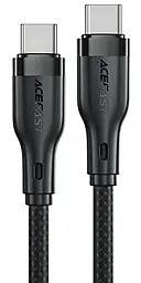 Кабель AceFast C8-03 USB Type-C - Type-C 60w 3a 1.2м PD cable Black - фото Кабель AceFast C8-03 USB Type-C - Type-C 60w 3a 1.2м PD cable Black