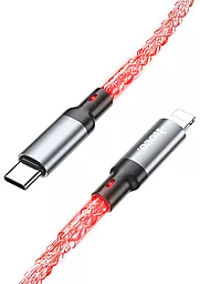 Кабель Hoco U112 LED Shine USB Type-C - Lightning 20w 3a 1м PD сable RGB - мініатюра 5 Кабель Hoco U112 LED Shine USB Type-C - Lightning 20w 3a 1м PD сable RGB - мініатюра 5