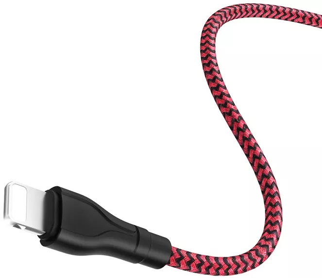Кабель Borofone BX39 Beneficial USB-A - Lightning 12w 2.4a 1м cable Zebra - фото 3
