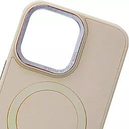 Чехол Epik Bonbon Leather Metal Style with MagSafe для Apple iPhone 15 Plus Light Pink - миниатюра 2