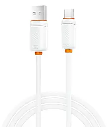 Кабель XO NB302 Shishishun Series USB-A - Type-C 15w 3a 1м cable White