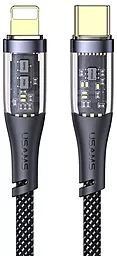 Кабель Usams Icy USB Type-C - Lightning 20w 3a 1.2м PD сable Black (US-SJ573) - фото Кабель Usams Icy USB Type-C - Lightning 20w 3a 1.2м PD сable Black (US-SJ573)