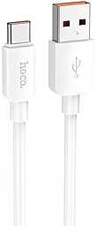 Кабель Hoco X96 USB-A - Type-C 100w 6a 1м cable White - фото Кабель Hoco X96 USB-A - Type-C 100w 6a 1м cable White