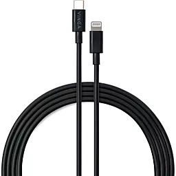 Кабель Vinga USB Type-C - Lightning 20w 3a 1м PD сable Black (VCDCCL31) - фото Кабель Vinga USB Type-C - Lightning 20w 3a 1м PD сable Black (VCDCCL31)