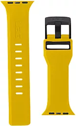 Змінний ремінець для розумного годинника Civilian Silicone Watch Strap for Apple Watch 42mm/44mm/45mm/49mm(OEM) (ARM58400) Yellow Black - мініатюра 2