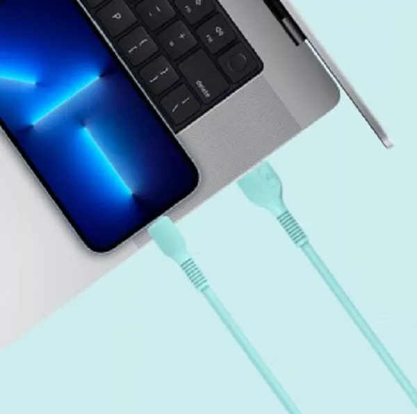 Кабель ACCLAB USB-A - micro USB 12w 2.4a 1.2м cable mint (AL-CBCOLOR-M1MT) - фото 4
