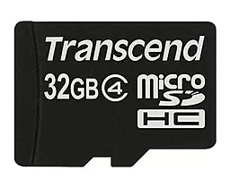 Карта пам'яті Transcend microSDHC 32GB Class 4 (TS32GUSDC4) - фото Карта пам'яті Transcend microSDHC 32GB Class 4 (TS32GUSDC4)