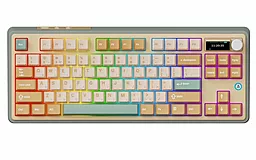 Клавиатура Ajazz AK870 RGB Jasmine Switch Wireless With Screen (AK870-JS-YWG)