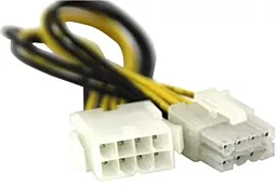 Кабель (шлейф) Value ATX 8 pin - 8 pin M/F 0.2м S0173 - фото Кабель (шлейф) Value ATX 8 pin - 8 pin M/F 0.2м S0173