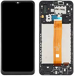 Дисплей Samsung Galaxy A02 A022 с тачскрином и рамкой, оригинал, Black
