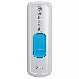Флешка Transcend JetFlash 530 8Gb (TS8GJF530) White/blue - фото Флешка Transcend JetFlash 530 8Gb (TS8GJF530) White/blue