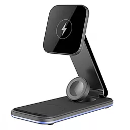 Беспроводная док-станция Proove 3-in-1 15w wireless charger black (WSEF15010001) - фото Беспроводная док-станция Proove 3-in-1 15w wireless charger black (WSEF15010001)