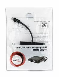 Мультипортовий Type-C хаб Cablexpert USB-C -> VGA/USB 3/Type-C Power - мініатюра 3