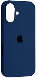 {"ru": "Чехол", "uk": "Чохол"} Silicone Case Full для Apple iPhone 16 Plus Deep Navy