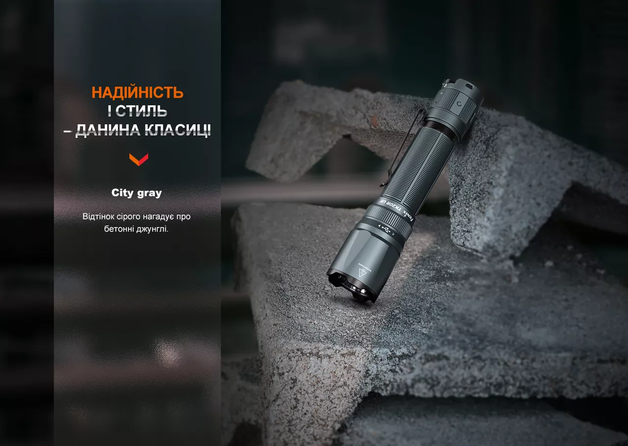 Фонарик аккумуляторный Fenix TK20R UE (1x21700) Серый - фото 16