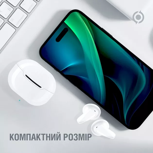 Наушники Piko TWS-MiniJoy White - фото 8