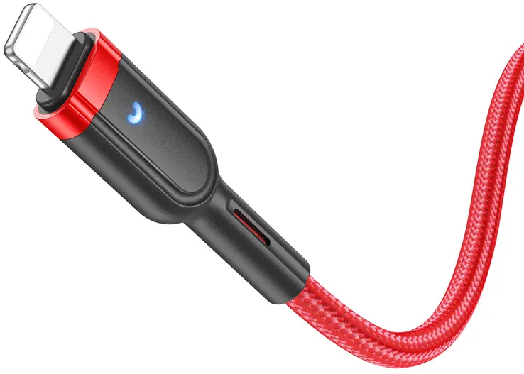 Кабель Hoco U117 USB Type-C - Lightning 20w 3a 1.2м PD cable Red - фото 2