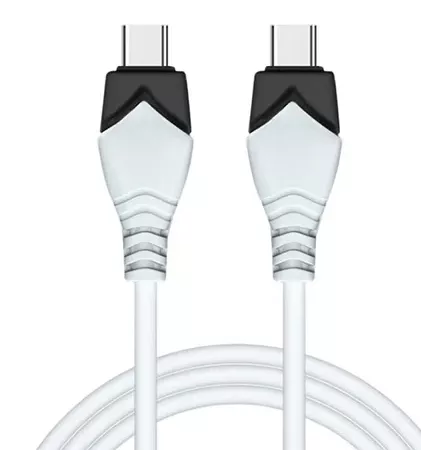 Кабель PowerPlant USB Type-C - Type-C 15w 3a 1м cable White (CA913282) - фото 1