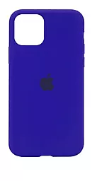 Чехол Silicone Case Full for Apple iPhone 11 Ultra Blue - миниатюра 1