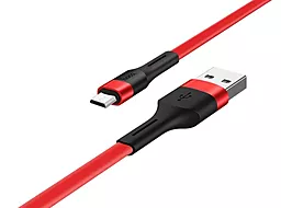 Кабель Hoco X34 Surpass USB-A - micro USB 12w 2.4a 1м cable Red - фото Кабель Hoco X34 Surpass USB-A - micro USB 12w 2.4a 1м cable Red