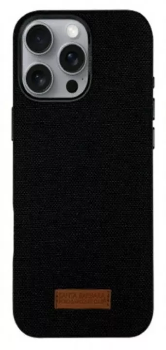 Чехол Santa Barbara Polo and Racquet Club Leonard Leather Case для Apple iPhone 16   Black - фото 1