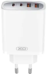 Сетевое зарядное устройство XO CE22 45w GaN PD USB-C/USB-A ports charger white - фото Сетевое зарядное устройство XO CE22 45w GaN PD USB-C/USB-A ports charger white