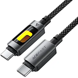 Кабель AceFast C21-03 USB Type-C - Type-C 60w 3a 1.2м PD cable Black - фото Кабель AceFast C21-03 USB Type-C - Type-C 60w 3a 1.2м PD cable Black