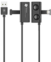 Кабель Baseus Suction Cup Mobile Games USB-A - Lightning 12w 2.4a 1м cable Black (CALXP-A01) - фото Кабель Baseus Suction Cup Mobile Games USB-A - Lightning 12w 2.4a 1м cable Black (CALXP-A01)