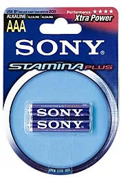 Батарейки Sony AAA / LR03 Stamina PLUS 2шт - фото Батарейки Sony AAA / LR03 Stamina PLUS 2шт