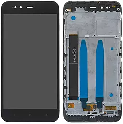 Дисплей Xiaomi Mi A1, Mi5X с тачскрином и рамкой, оригинал, Black
