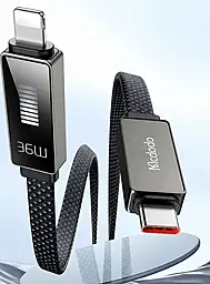 Кабель McDodo LED Display USB Type-C - Lightning 36w 3а 1.2м PD cable Black (CA-4960) - миниатюра 6 Кабель McDodo LED Display USB Type-C - Lightning 36w 3а 1.2м PD cable Black (CA-4960) - миниатюра 6
